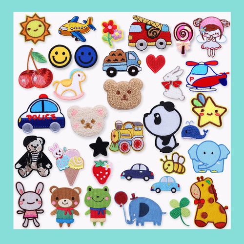 熨燙時尚卡通布貼衣服鞋子帽子刺繡貼補丁貼羽絨服修補破洞裝飾貼