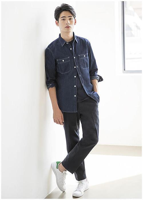 優(yōu)衣庫牛仔工裝襯衫(水洗產(chǎn)品)(長袖)