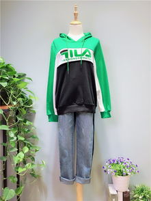 圖 時尚潮牌衛衣品牌色調綠18年當季新款春裝折扣走份 廣州服裝 鞋帽 箱包