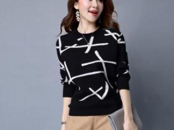 圖 2016年秋冬新款女款圓領毛衣女式毛衣廠家直銷 廣州服裝 鞋帽 箱包