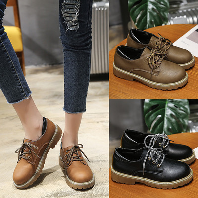 新款2017新款韓版秋鞋百搭英倫軟妹小皮鞋女原宿風學生粗跟休閑單鞋潮 岸森圓頭單鞋型號【價格 圖片 品牌 報價】-蘇寧易購富天興鞋帽服飾專營店