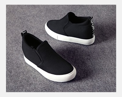 球黑白色帆布鞋女一腳蹬懶人鞋厚底內(nèi)增樂福鞋松糕休閑小白鞋 賓如意帆布鞋型號(hào)【價(jià)格 圖片 品牌 報(bào)價(jià)】-蘇寧易購樸云服飾鞋帽專營店